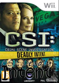 Box art for CSI: Deadly Intent