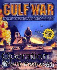 Box art for Operation Desert Hammer