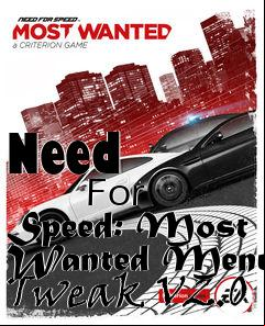 Box art for Need
            For Speed: Most Wanted Menu Tweak V2.0