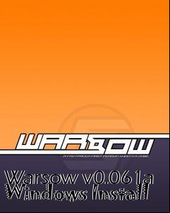 Box art for Warsow v0.061a Windows Install