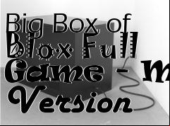 Box art for Big Box of Blox Full Game - Mac Version