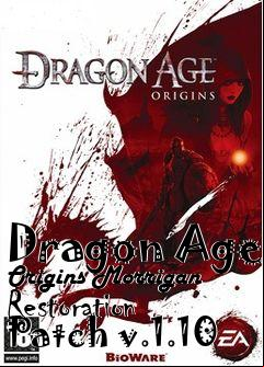 Box art for Dragon Age Origins Morrigan Restoration Patch v.1.10
