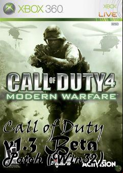 Box art for Call of Duty v1.3 Beta Patch (Win32)