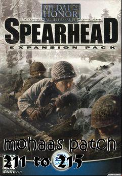 Box art for mohaas patch 211 to 215