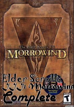 Box art for Elder Scrolls III: Morrowind