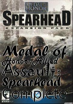 Box art for Medal of Honor: Allied Assault: Spearhead