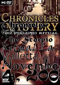 Box art for Chronicles Of Mystery: The Scorpio Ritual