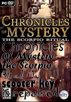 Box art for Chronicles Of Mystery: The Scorpio Ritual