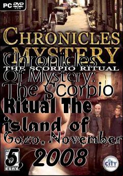 Box art for Chronicles Of Mystery: The Scorpio Ritual