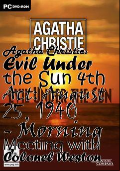 Box art for Agatha Christie: Evil Under the Sun