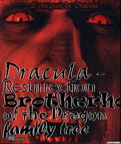 Box art for Dracula - Resurrection