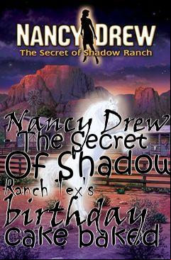 Box art for Nancy Drew - The Secret Of Shadow Ranch