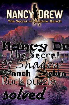 Box art for Nancy Drew - The Secret Of Shadow Ranch