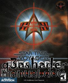 Box art for q3ashader manual.doc