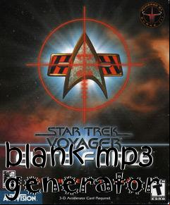 Box art for blank mp3 generator