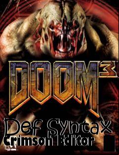 Box art for Def Syntax Crimson Editor