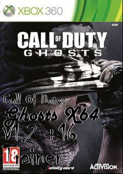 Box art for Call
Of Duty: Ghosts X64 V1.2 +16 Trainer