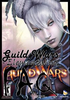 Box art for Guild Wars - Elementalist FAQ