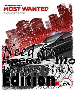 Box art for Need for Speed - Most Wanted Black Edition