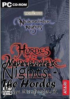 Box art for Neverwinter Nights - The Hordes of the Underdark