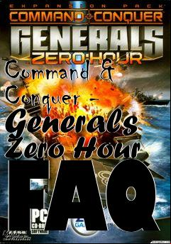 Box art for Command & Conquer - Generals Zero Hour FAQ