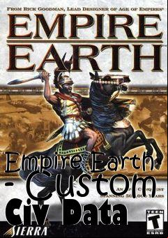 Box art for Empire Earth - Custom Civ Data