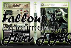 Box art for Fallout 3 Experimental Mirv FAQ